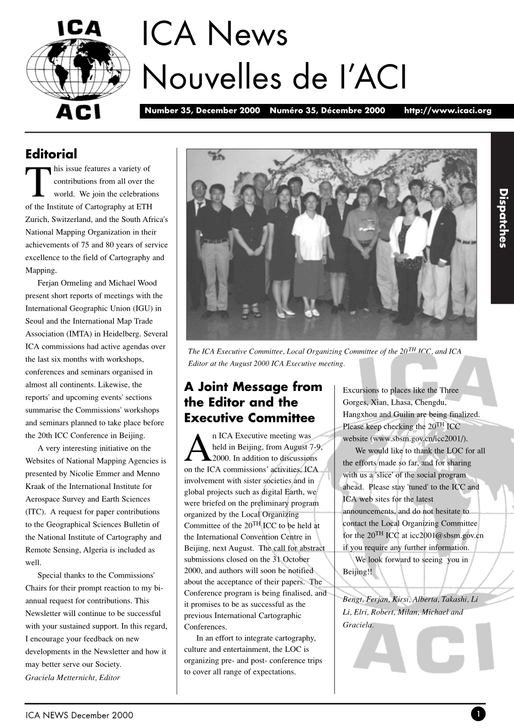 ICA News 35, December 2000