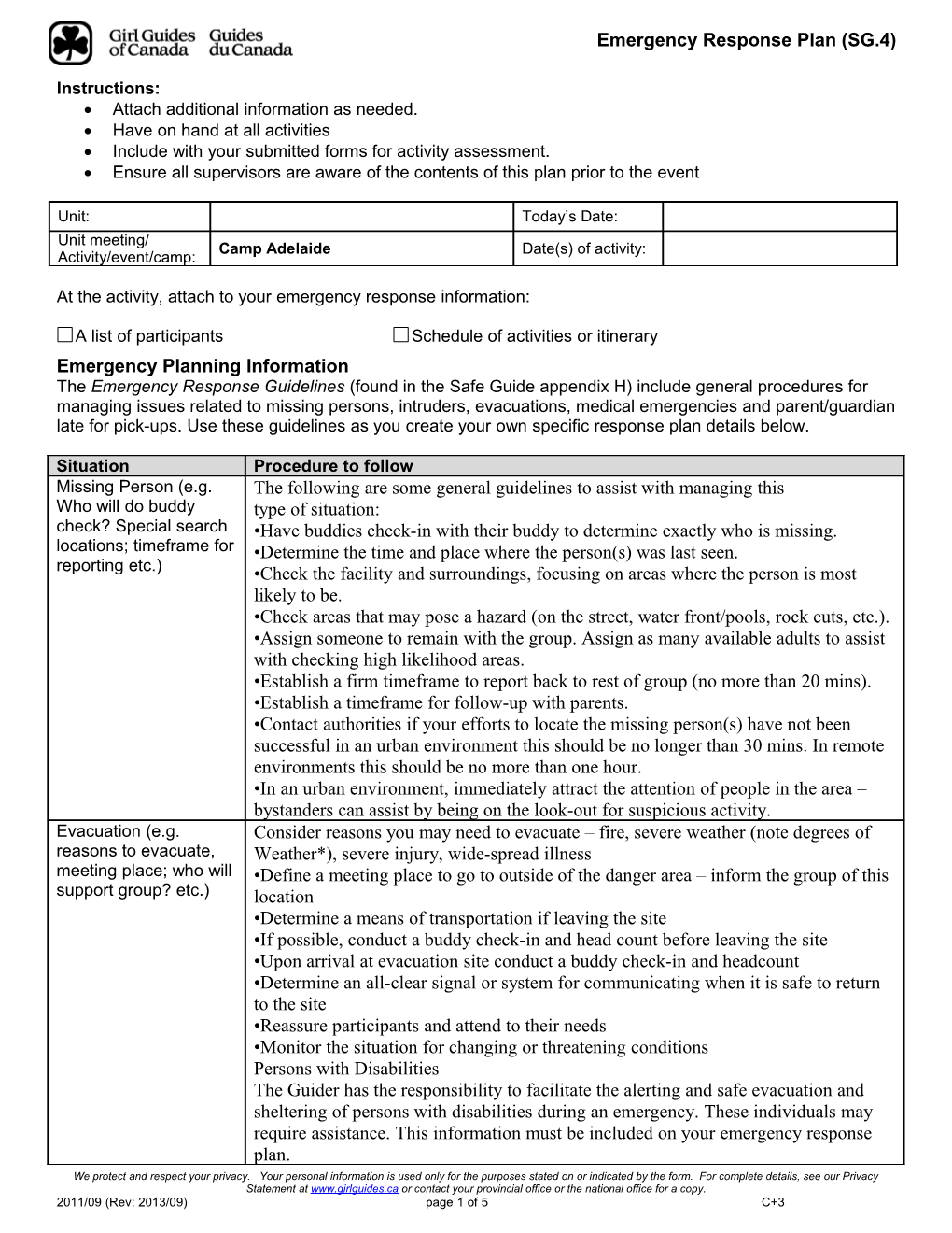 Procedures for Crisis Management s3