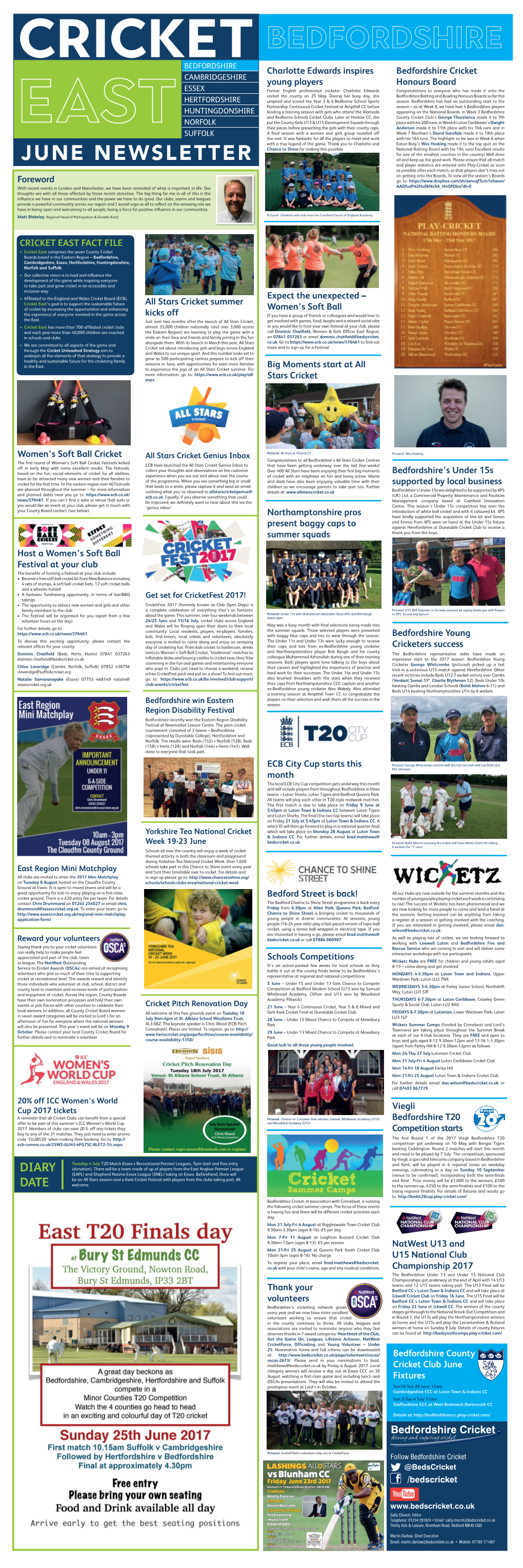 Cricket EAST Beds June.Indd