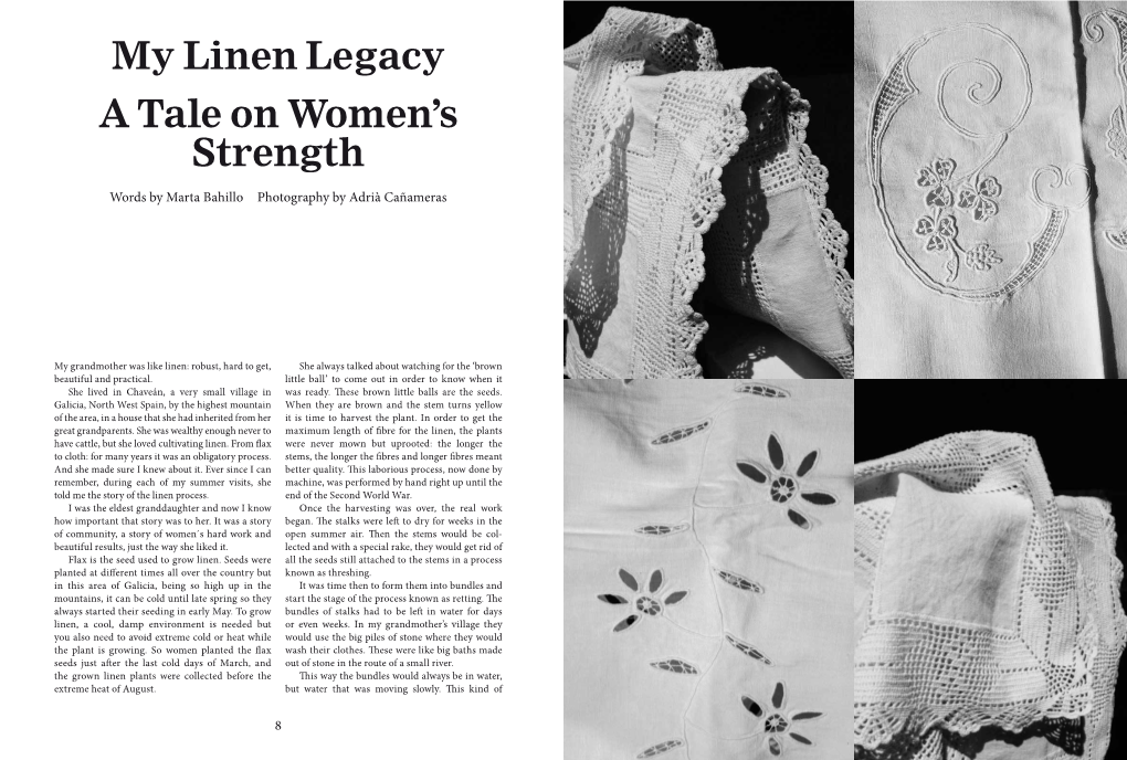 My Linen Legacy a Tale on Women's Strength