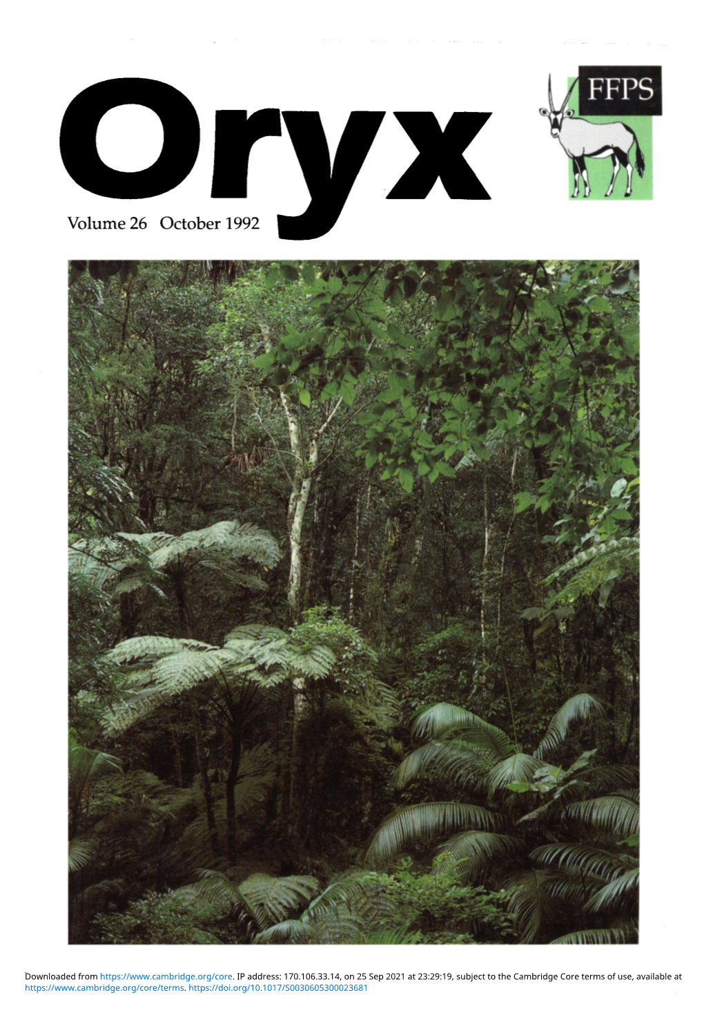 ORX Volume 26 Issue 4 Cover and Front Matter