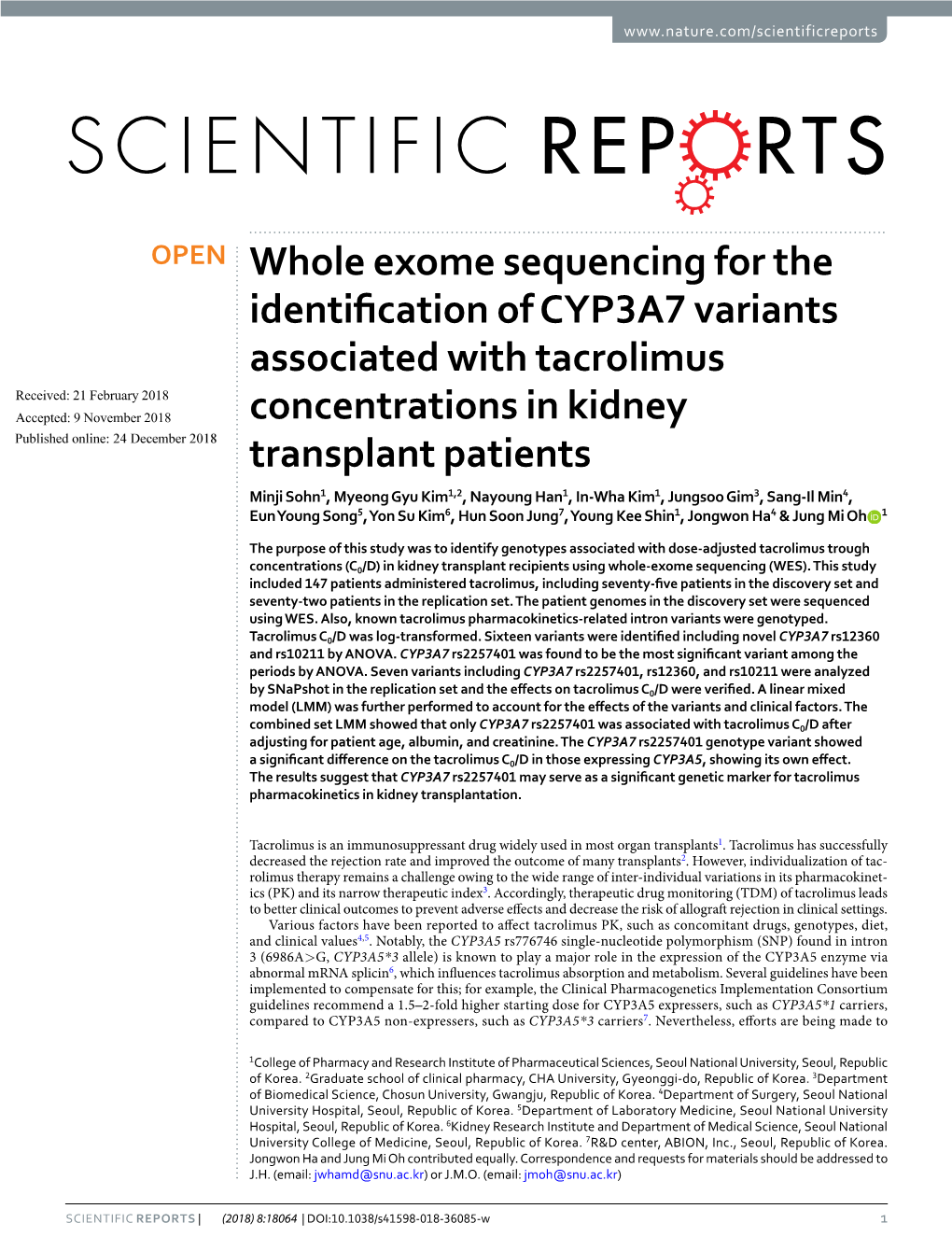 Whole Exome Sequencing for the Identification of CYP3A7 Variants