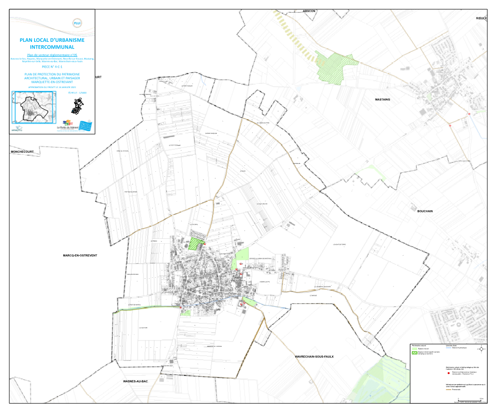 Marquette-En-Ostrevant, Neuville-Sur-Escaut, Mastaing, Noyelles-Sur-Selle, Wasnes-Au-Bac, Wavrechain-Sous-Faulx PIECE N° 4-C-1