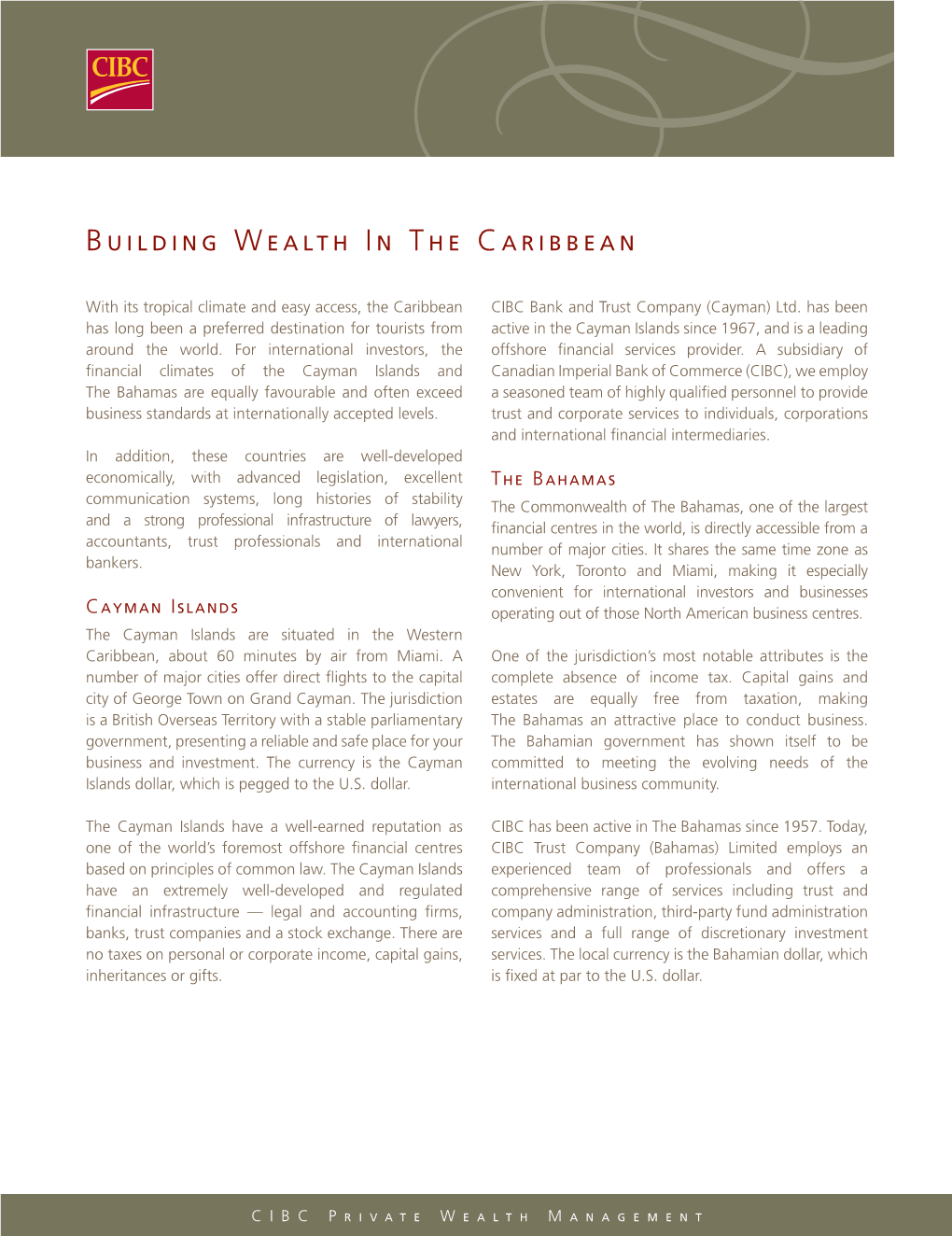 Building Wealth in Th E Caribbean