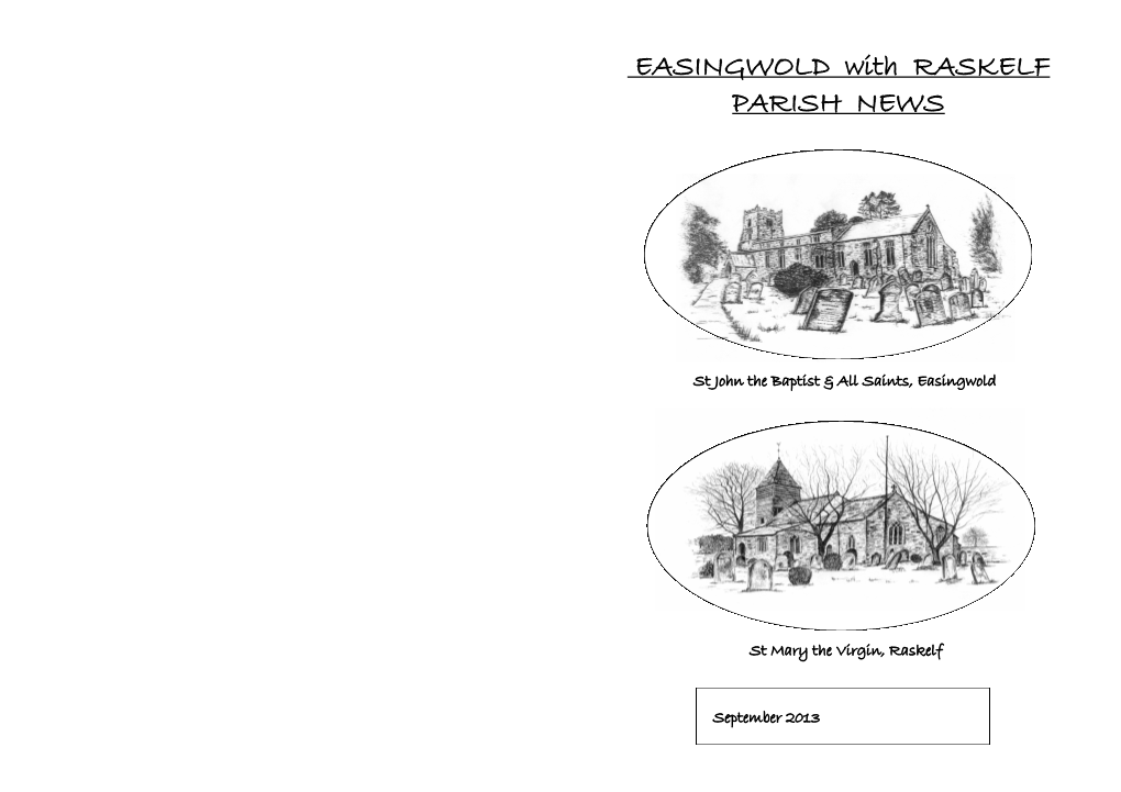 EASINGWOLD with RASKELF PARISH NEWS