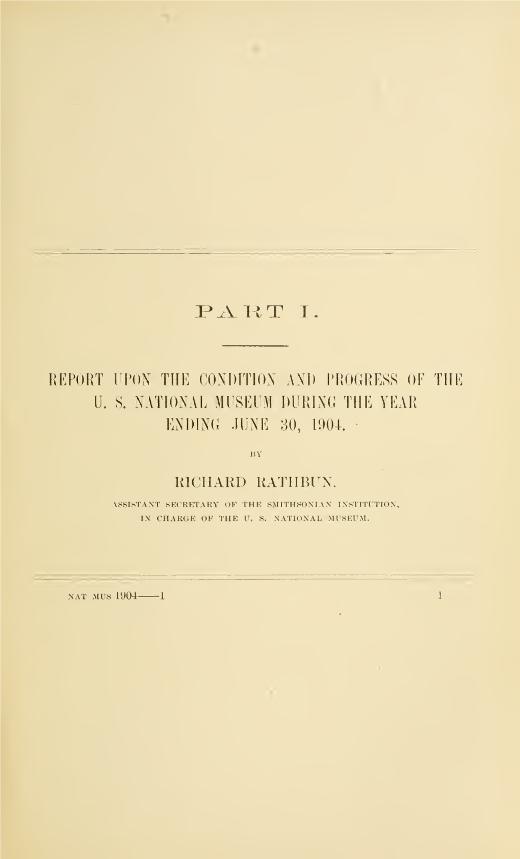 Annual Report of the Board of Regents of the Smithsonian Institution