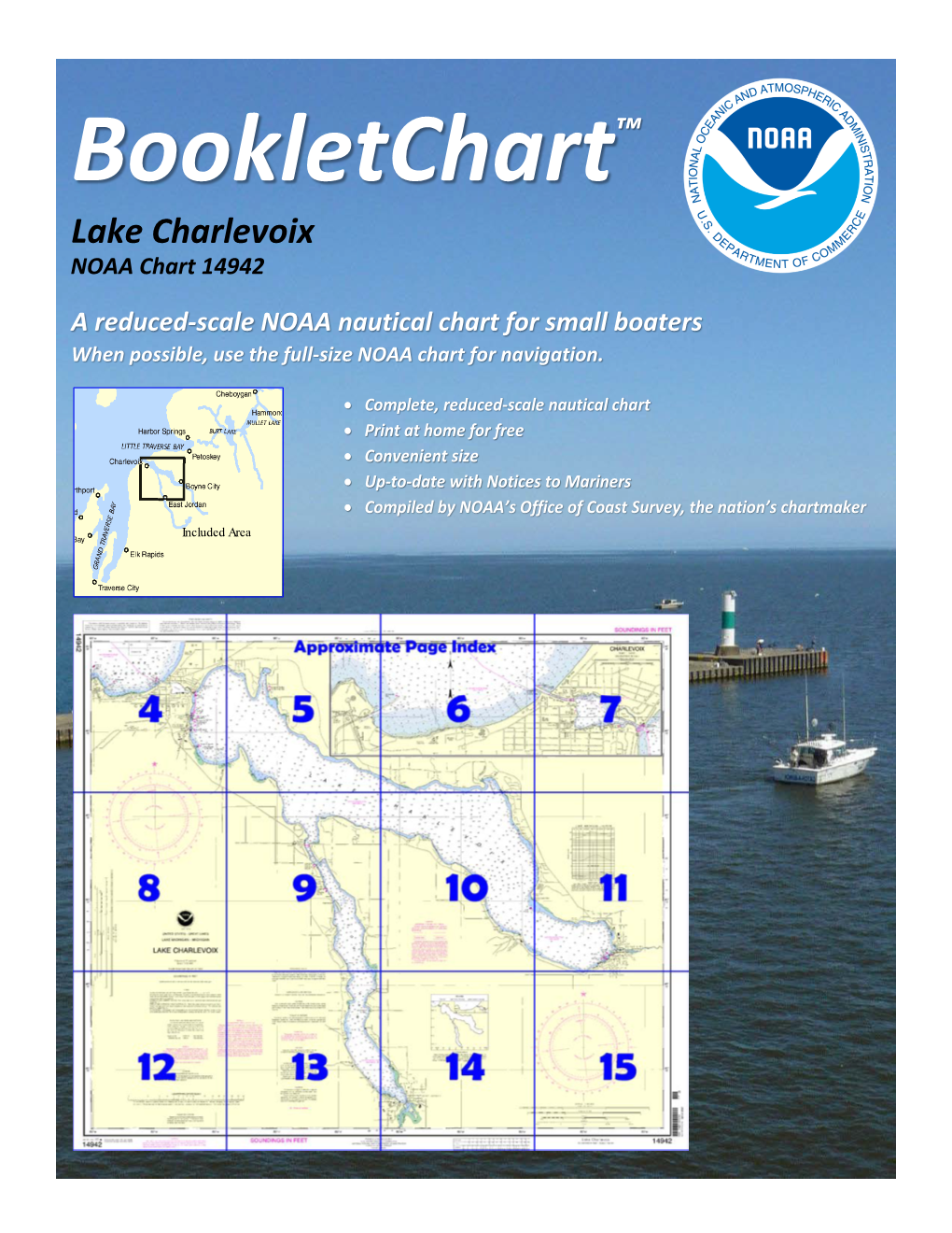 Bookletchart™ Lake Charlevoix NOAA Chart 14942