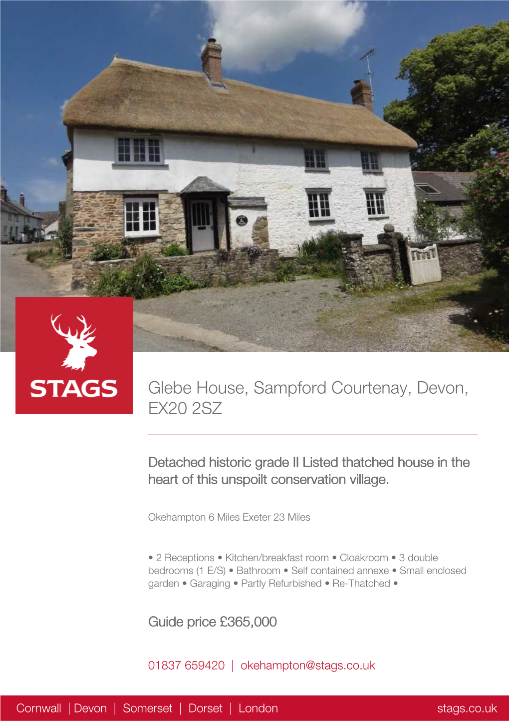 Glebe House, Sampford Courtenay, Devon, EX20 2SZ