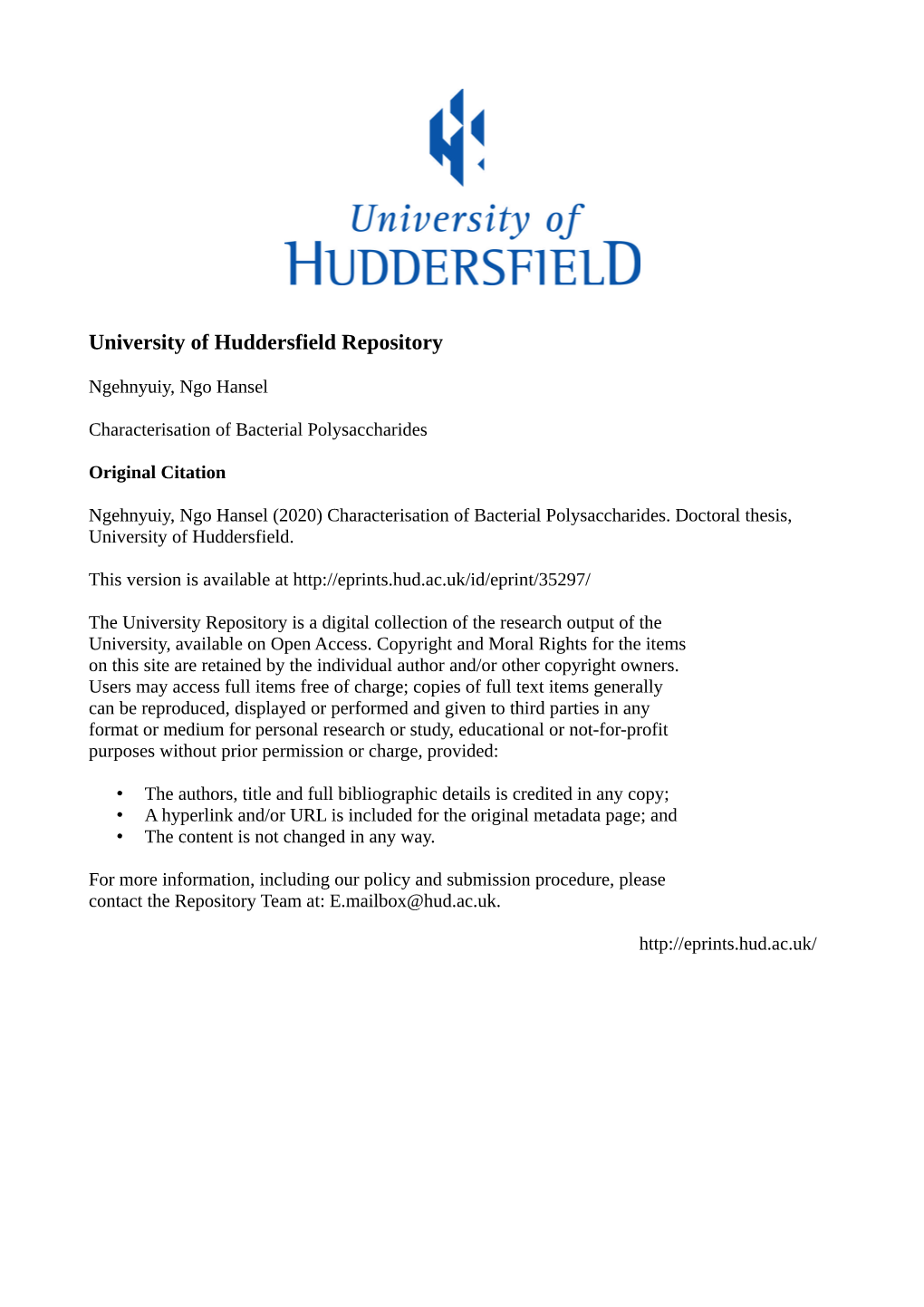 University of Huddersfield Repository