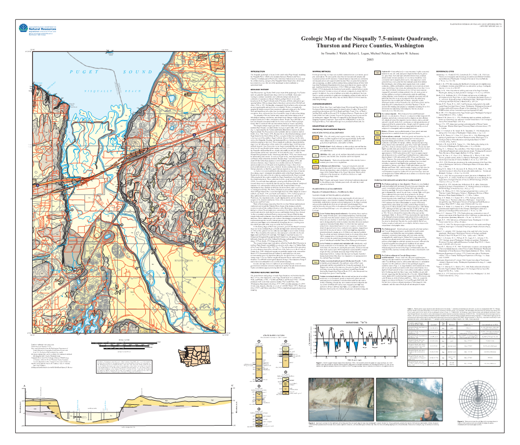 Nisqually 7.5-Minute Quadrangle, Thurston and Pierce Counties, Washington 122°45¢ Qgof Qgt 122°37¢30² 47°07¢30² 47°07¢30² Qps Anderson by Timothy J