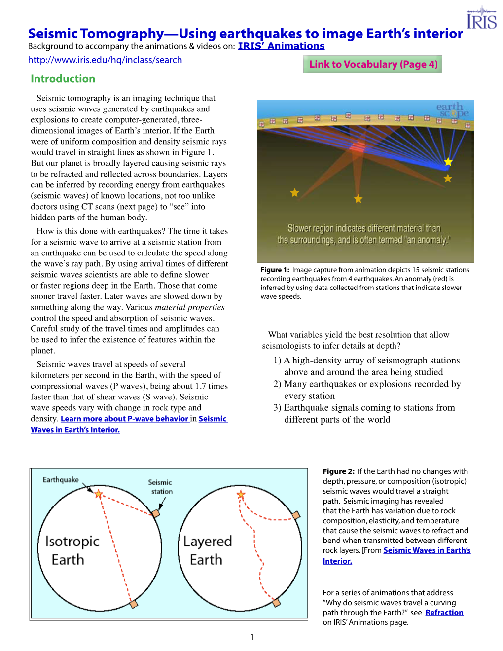 Seismic Tomography