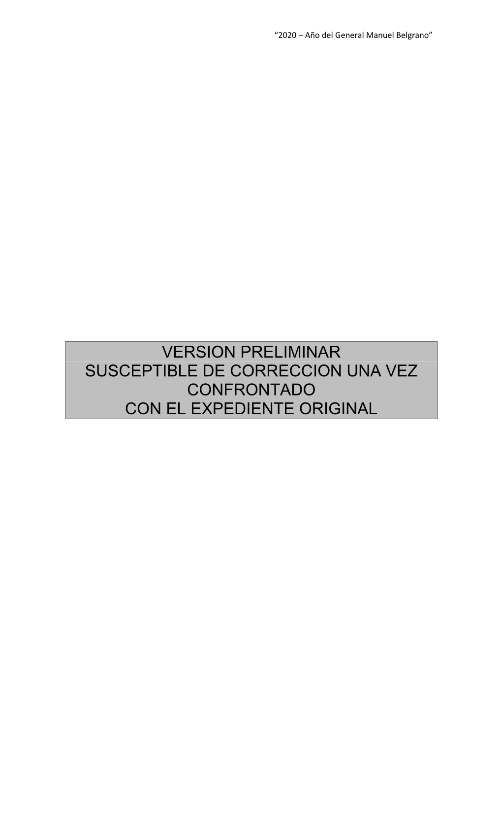 Version Preliminar Susceptible De Correccion Una Vez Confrontado Con El Expediente Original