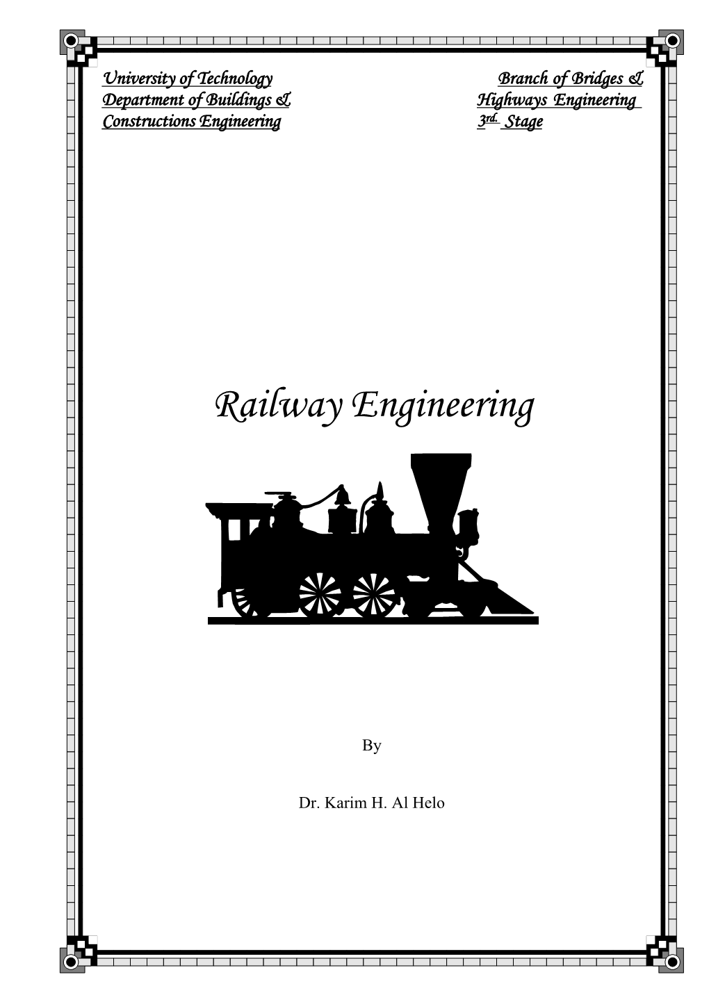 Railway Engineering