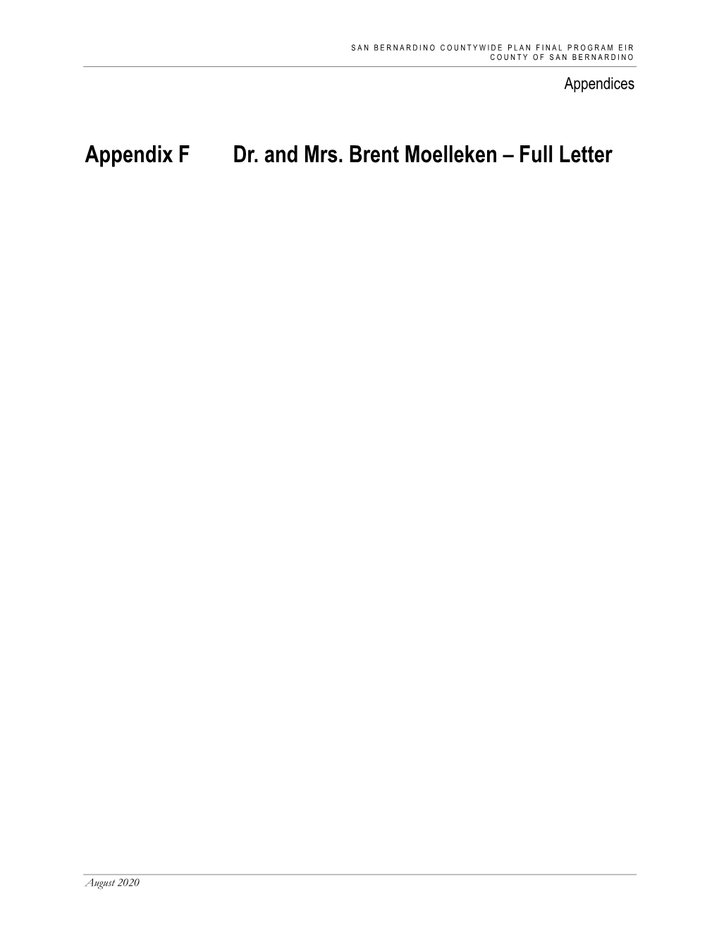 Appendix F Dr. and Mrs. Brent Moelleken – Full Letter