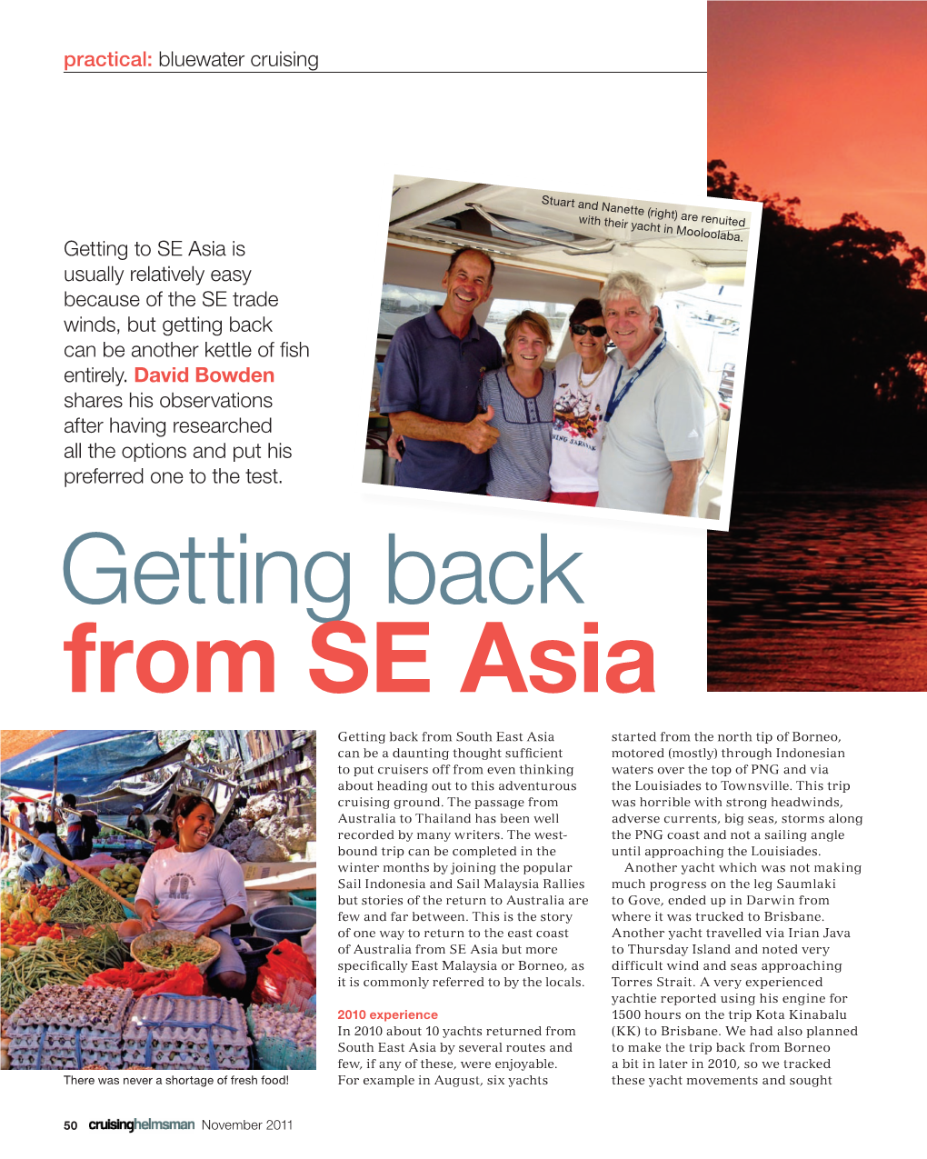 Getting Back from SE Asia