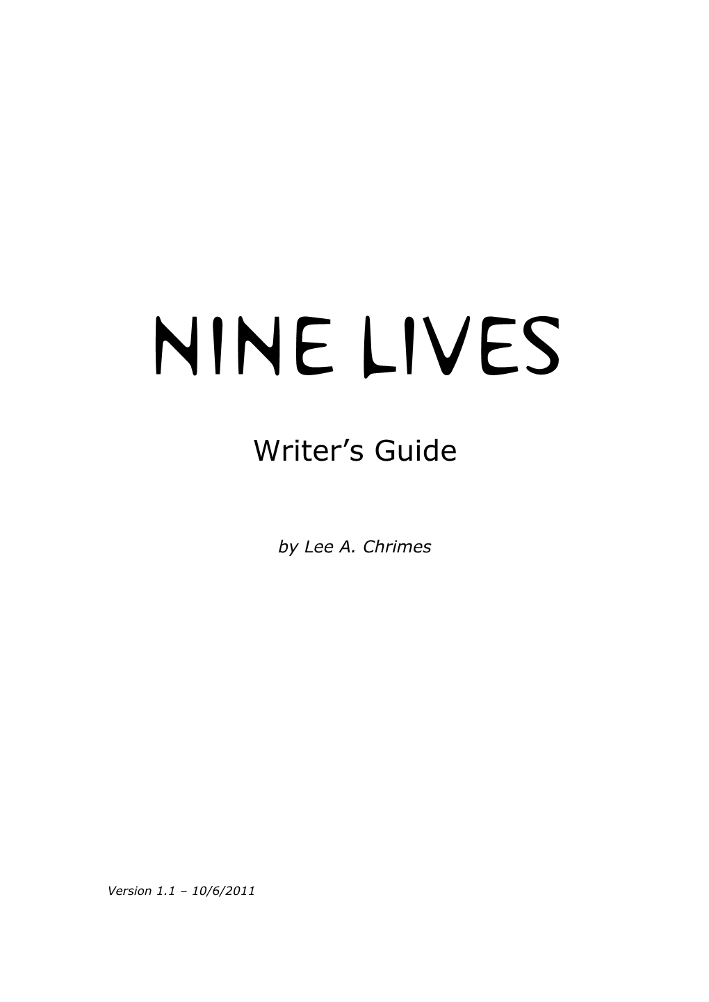 Writer's Guide