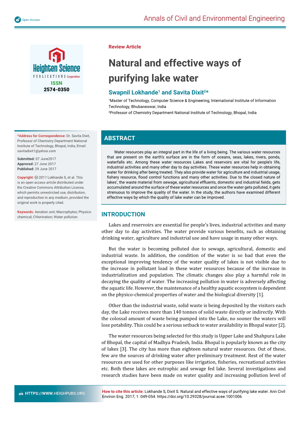 Natural and Effective Ways of Purifying Lake Water