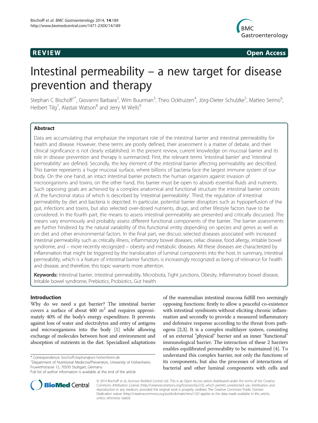 Intestinal Permeability