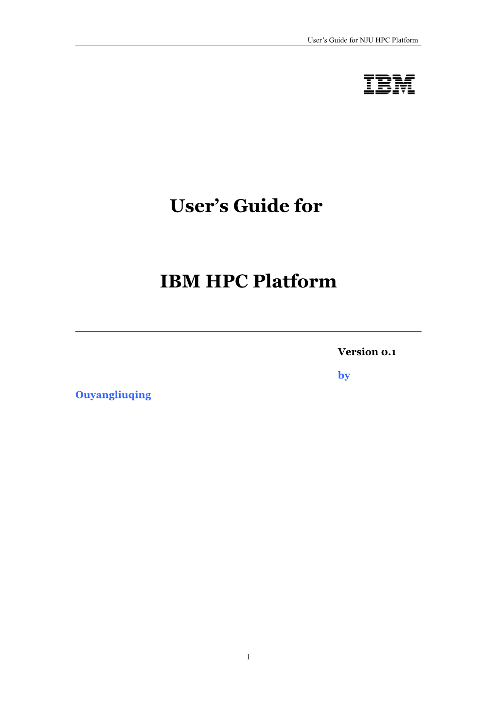 User S Guide for NJU HPC Platform