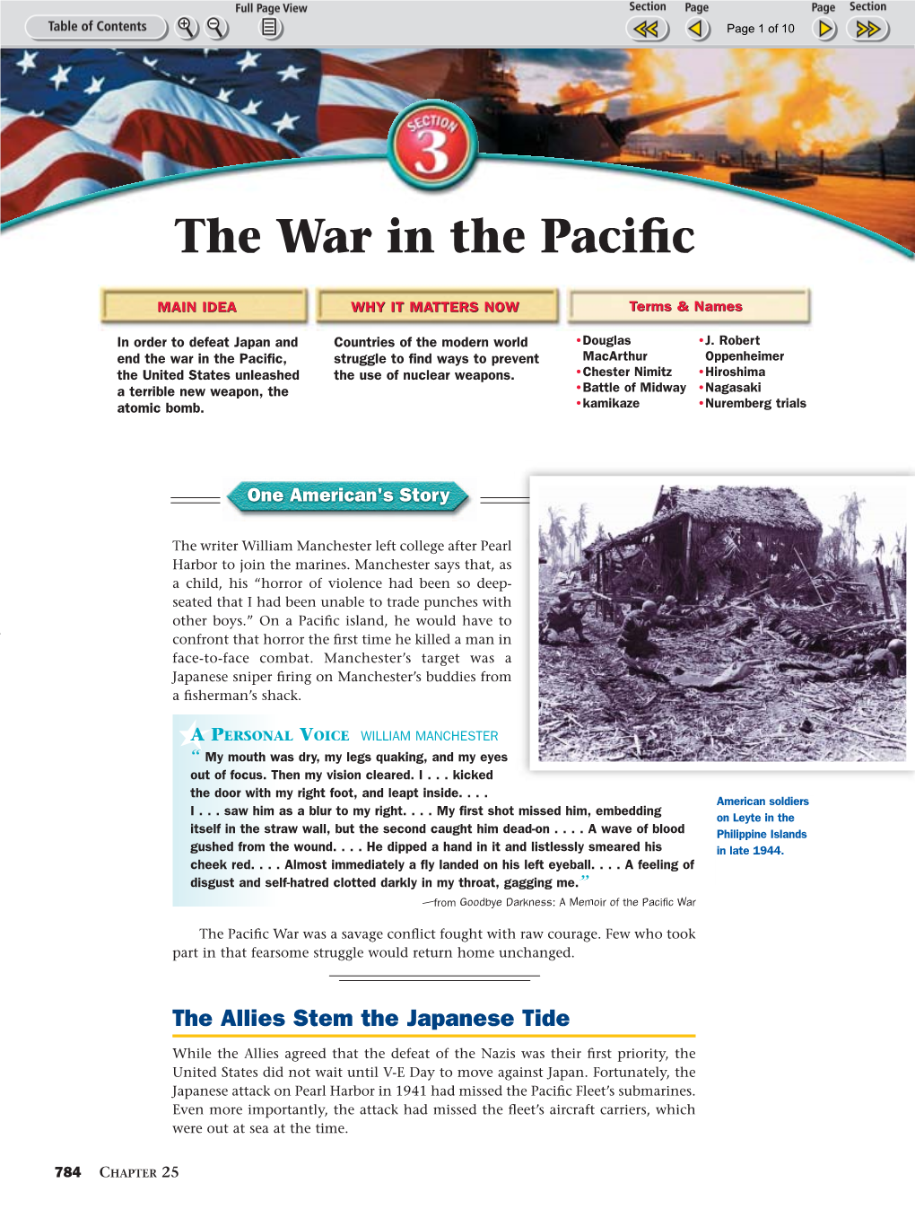 The War in the Pacific