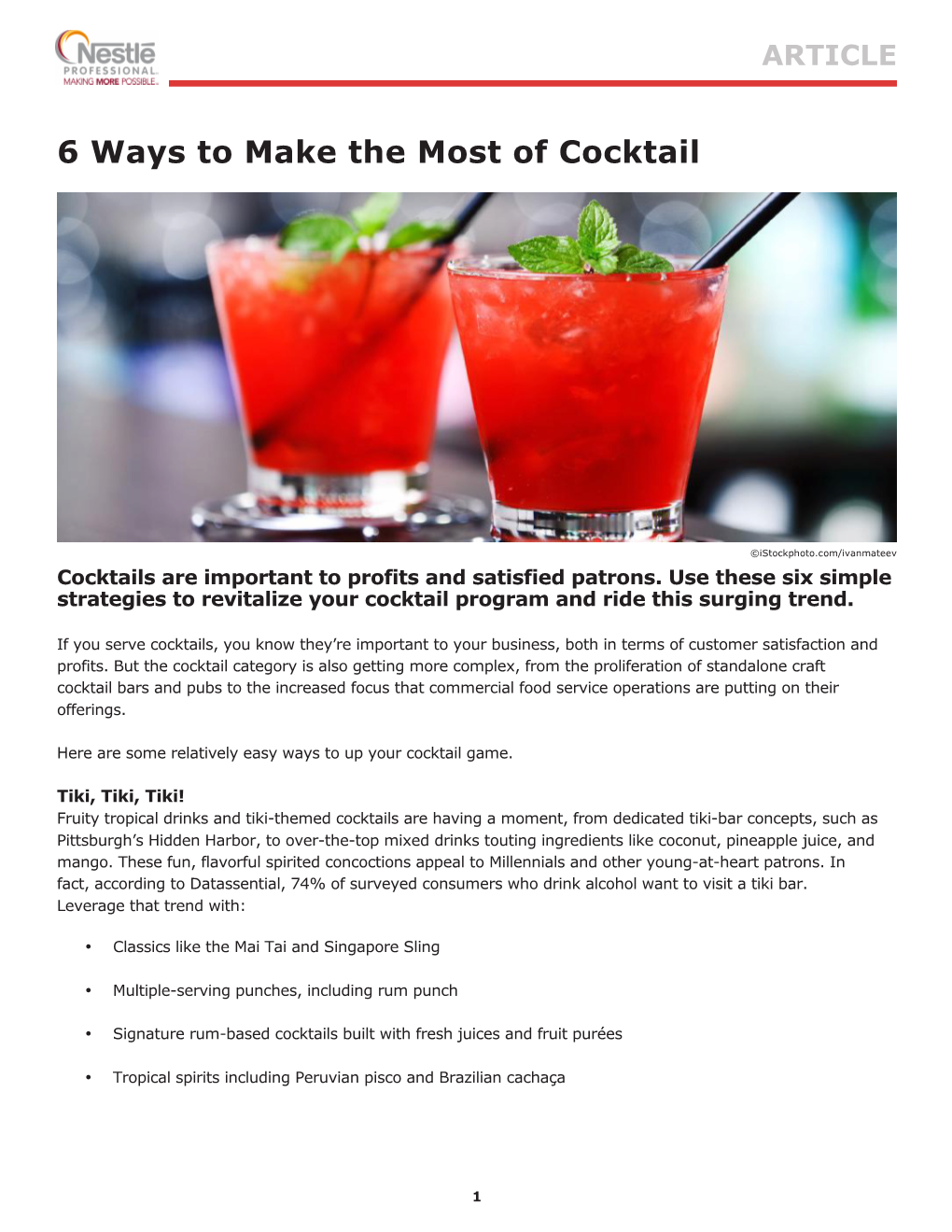 6 Ways to Make the Most of Cocktail