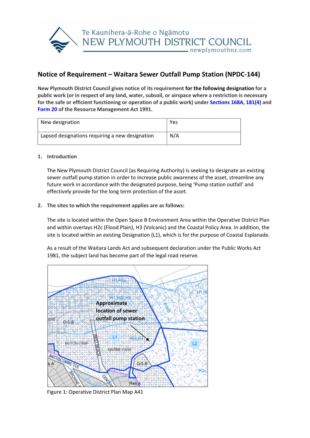 Waitara Sewer Outfall Pump Station (NPDC-144)