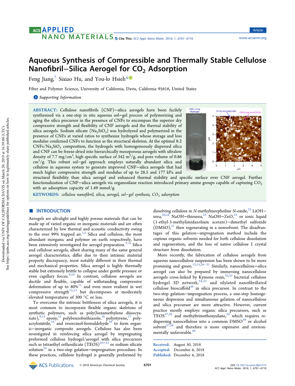 Aqueous Synthesis of Compressible and Thermally Stable Cellulose