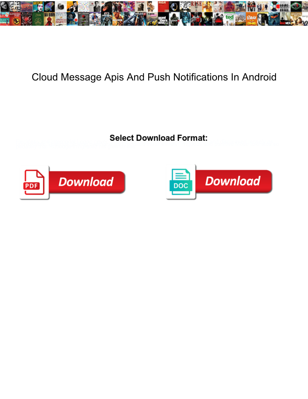 Cloud Message Apis and Push Notifications in Android
