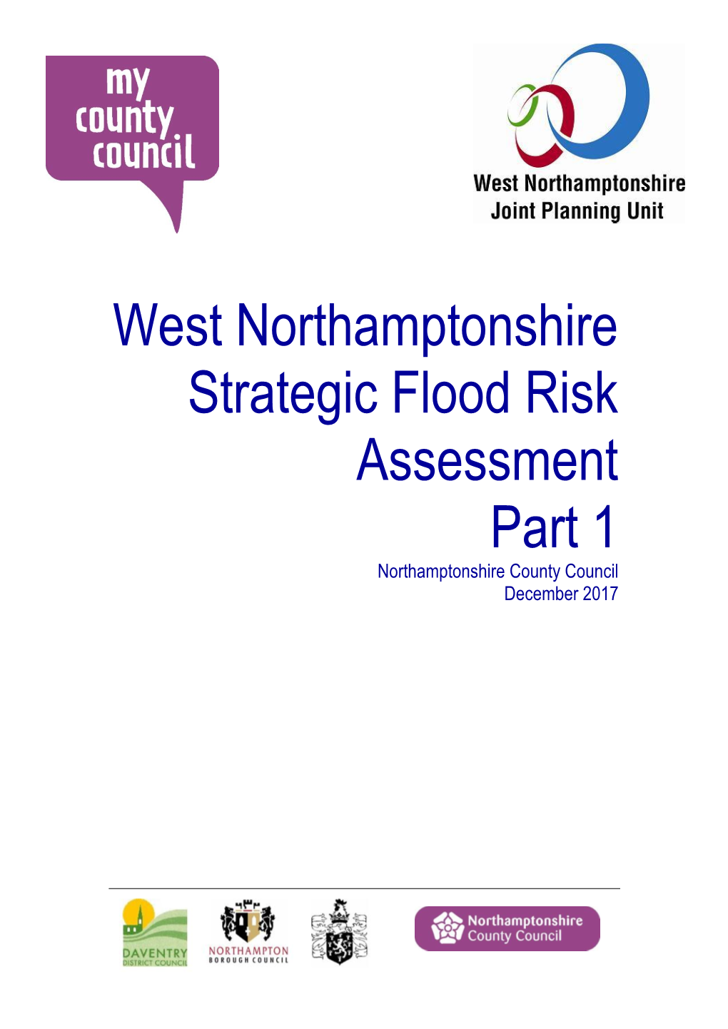 West Northamptonshire Level 1 Strategic Flood Risk Assessment