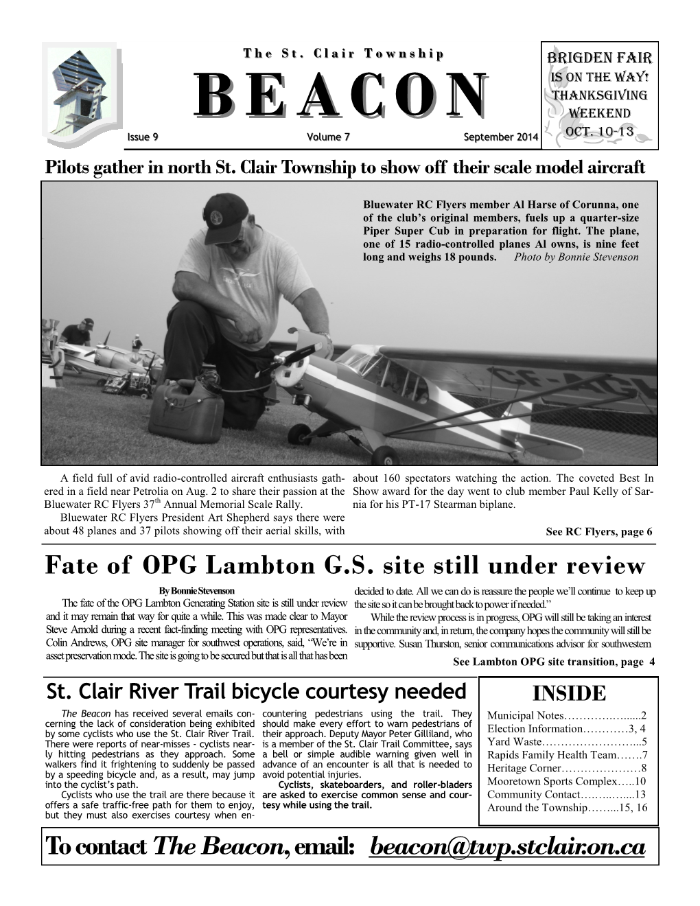 BEACONBEACON Weekend Issue 9 Volume 7 September 2014 Oct
