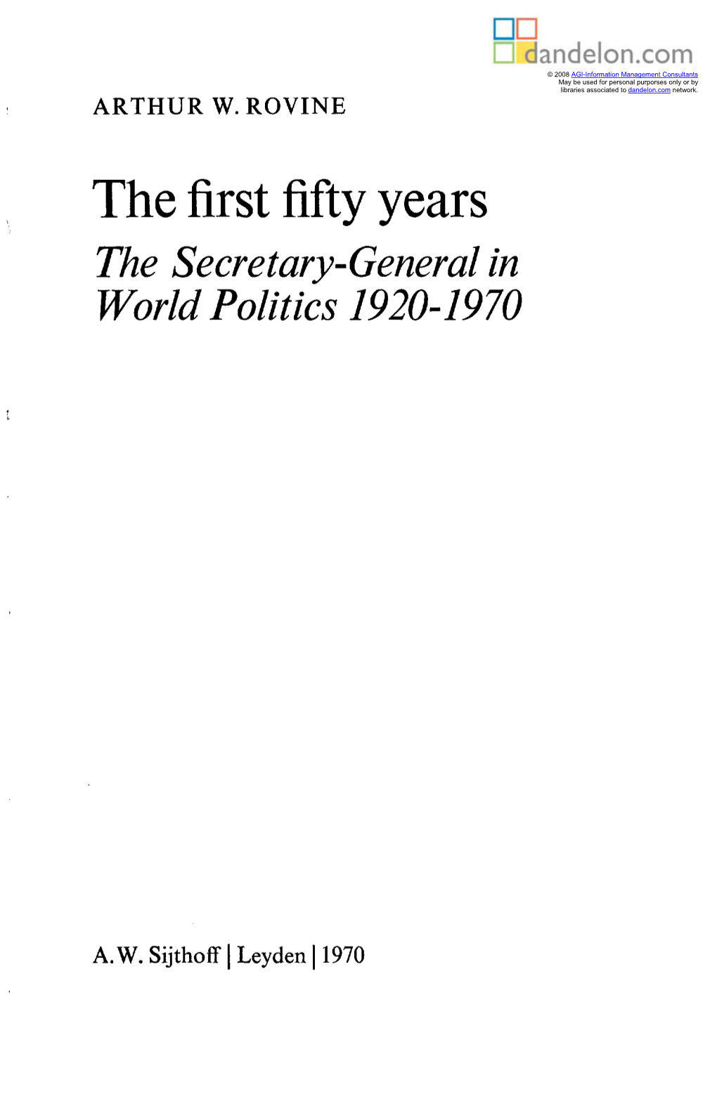 The First Fifty Years