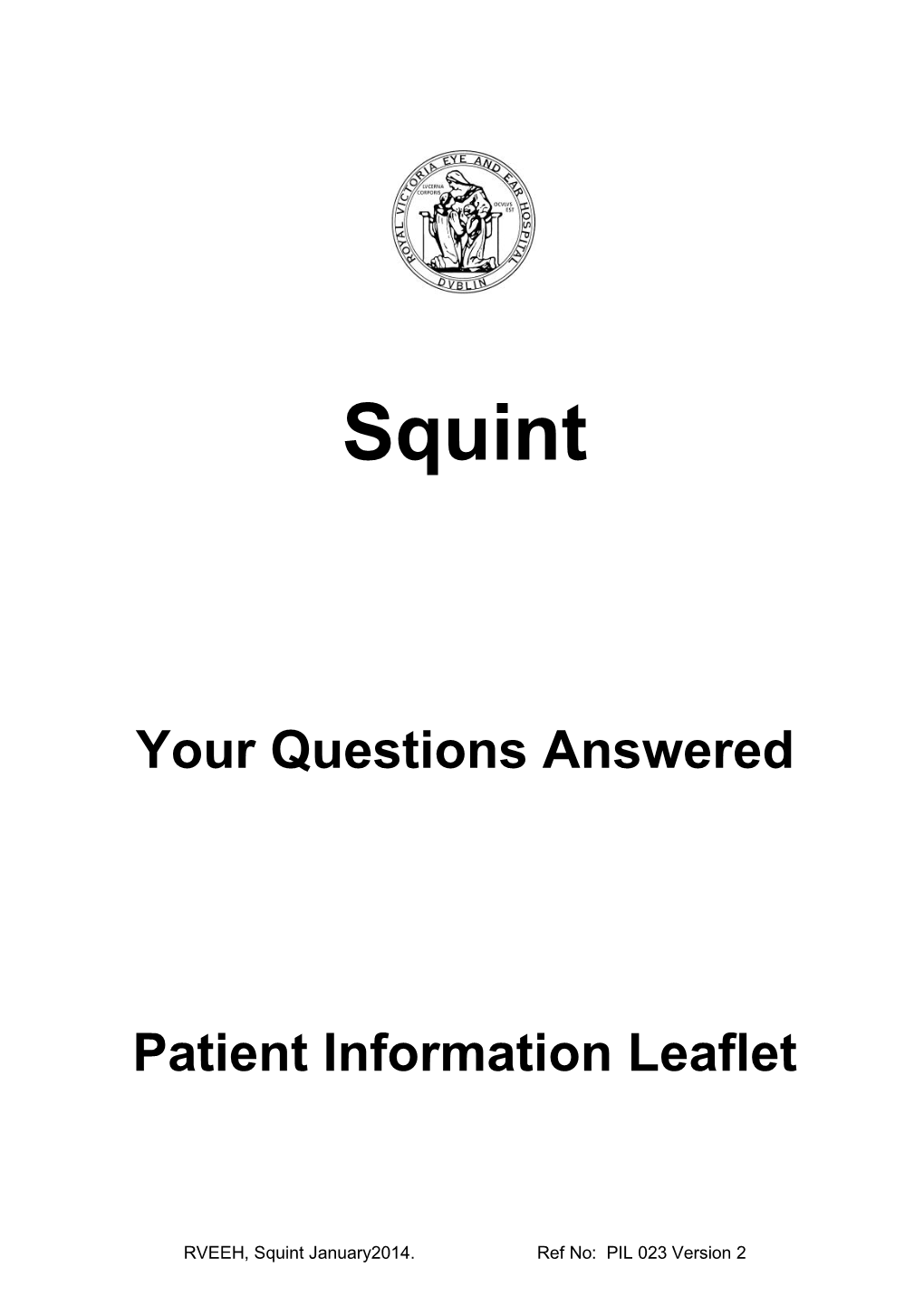 Squint Information Booklet