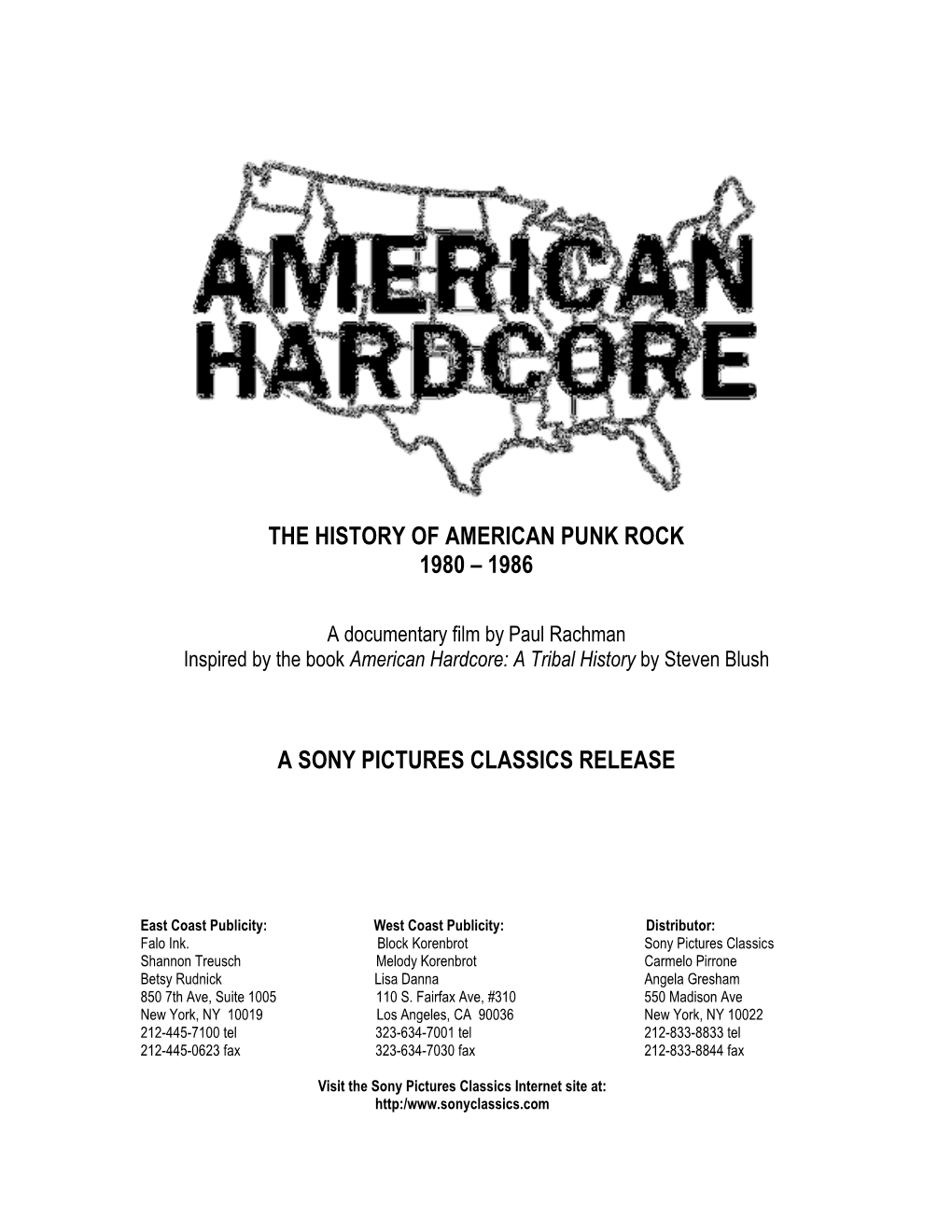 The History of American Punk Rock 1980 – 1986