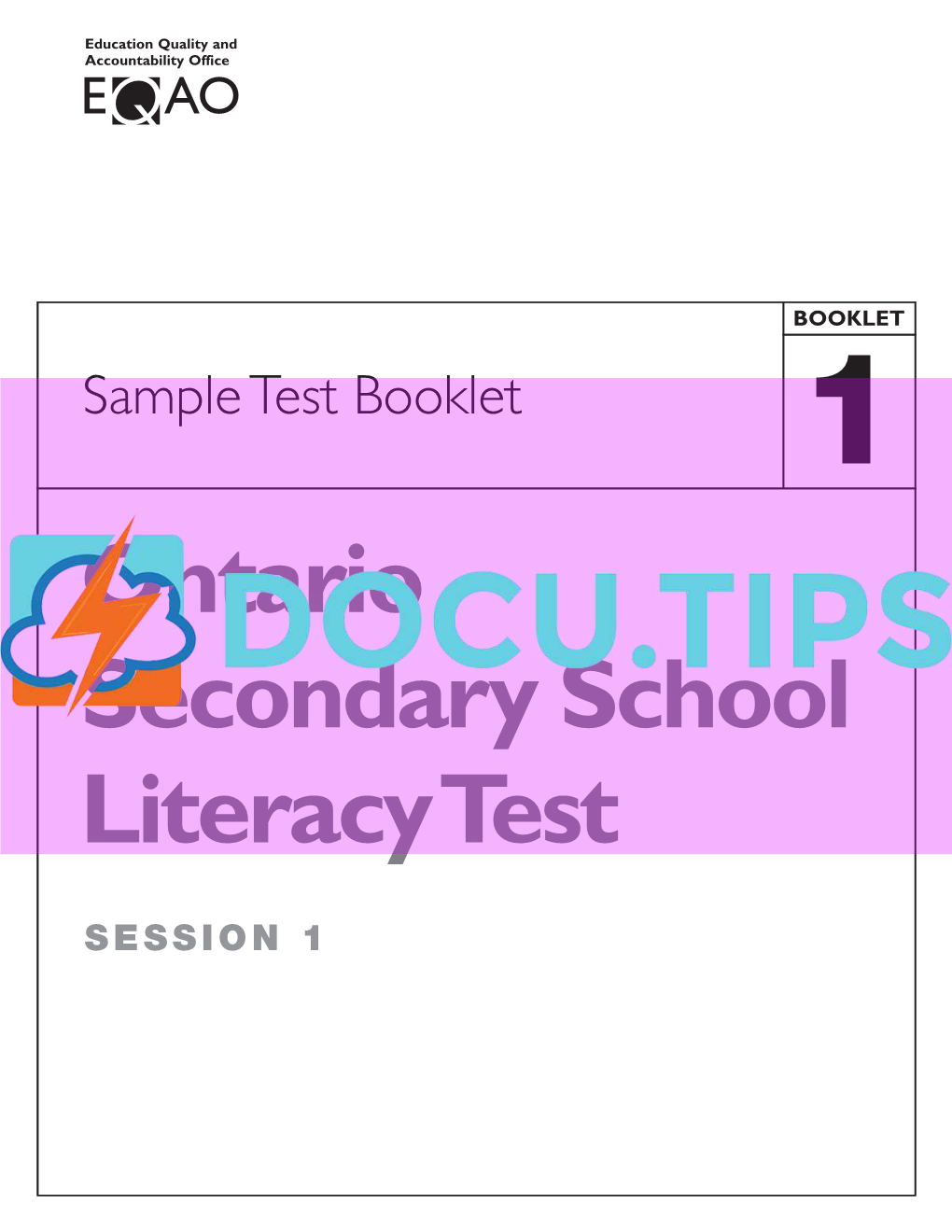 Ontario Secondary School Literacy Test