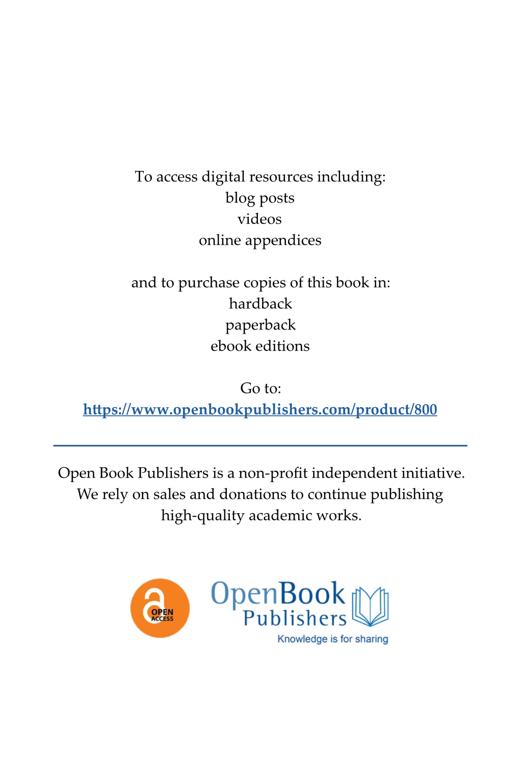 To Access Digital Resources Including: Blog Posts Videos Online Appendices