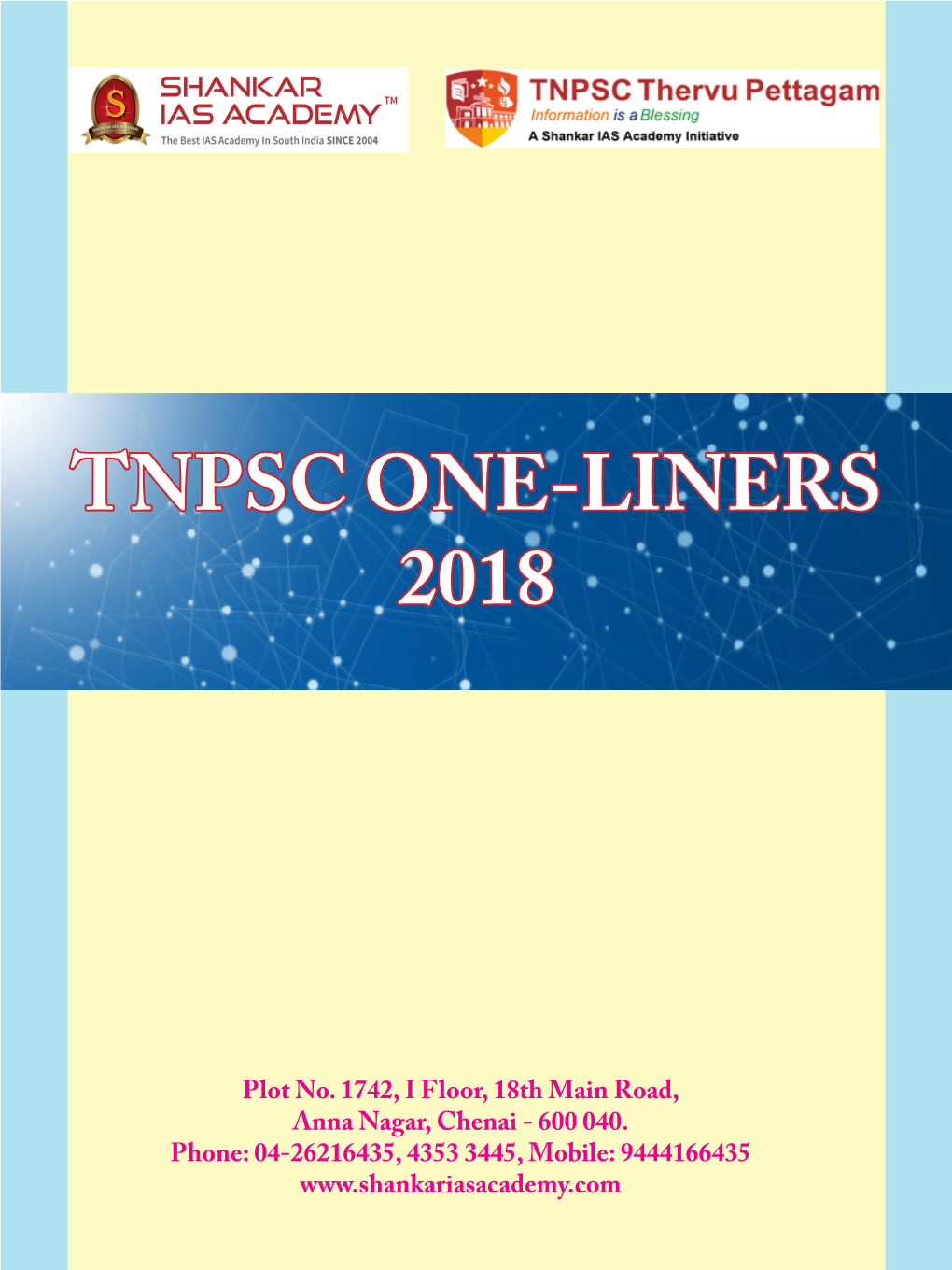 Tnpsc One-Liners 2018