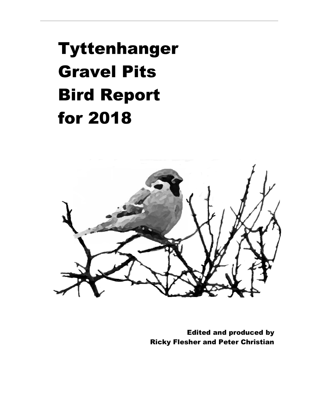 Tyttenhanger Gravel Pits Bird Report for 2018