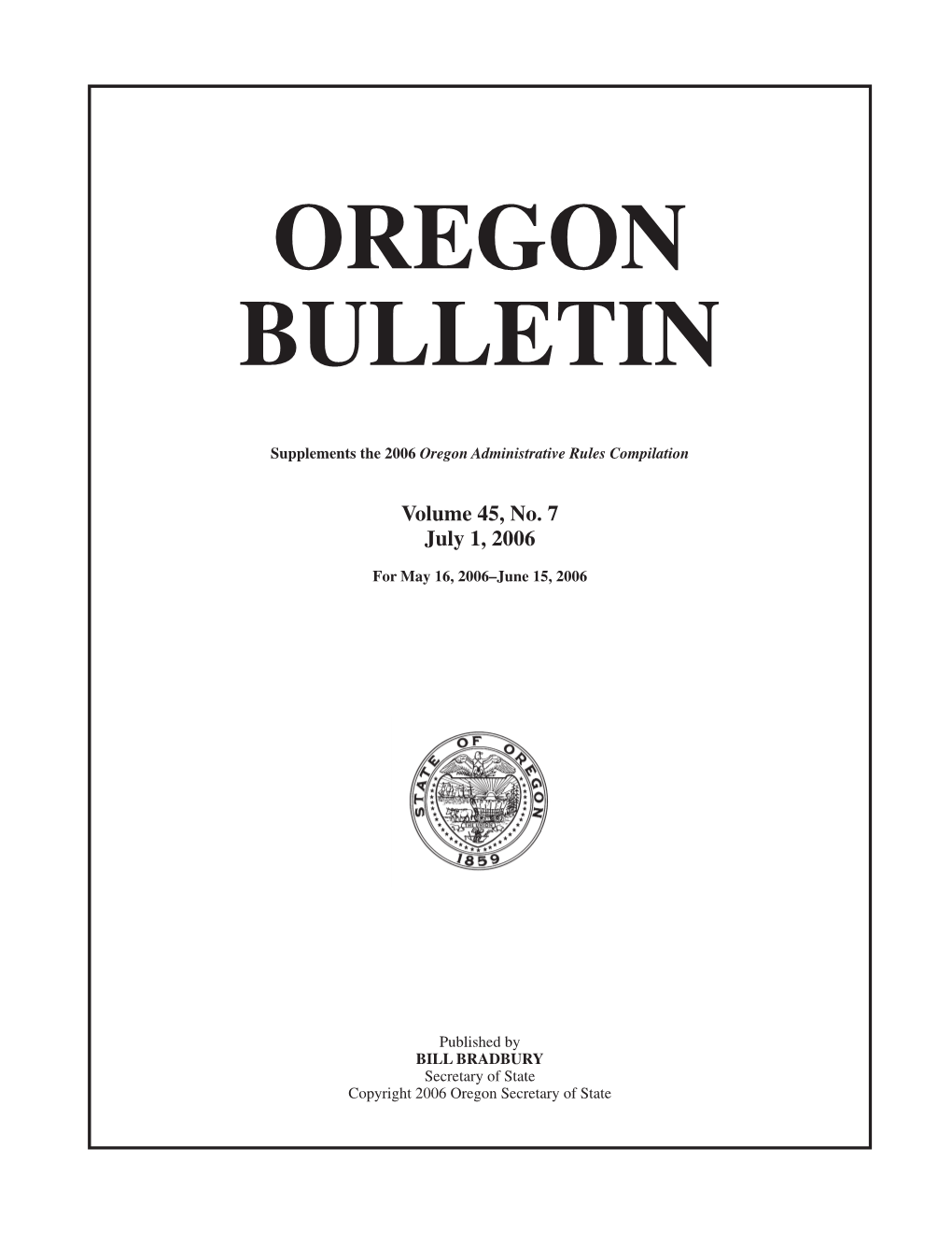 Oregon Bulletin