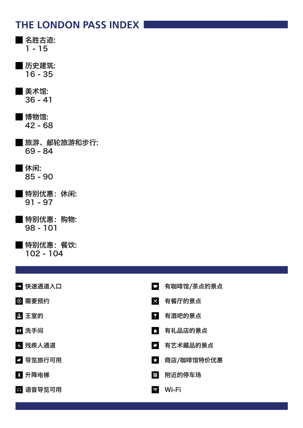 The London Pass Index 名胜古迹: 1 - 15