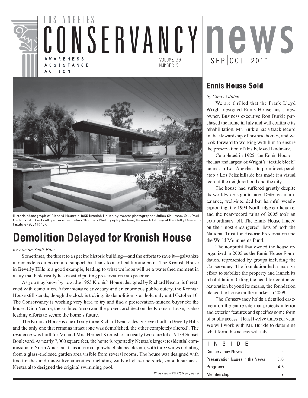 Demolition Delayed for Kronish House the World Monuments Fund