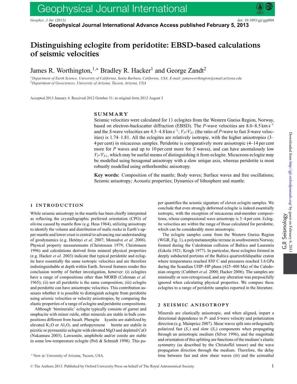 Geophysical Journal International