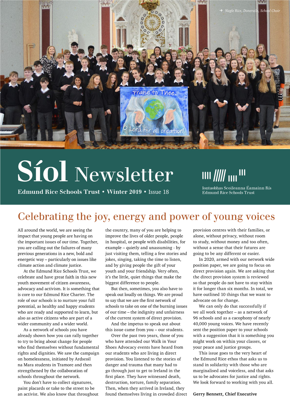 Síol Newsletter Edmund Rice Schools Trust • Winter 2019 • Issue 18