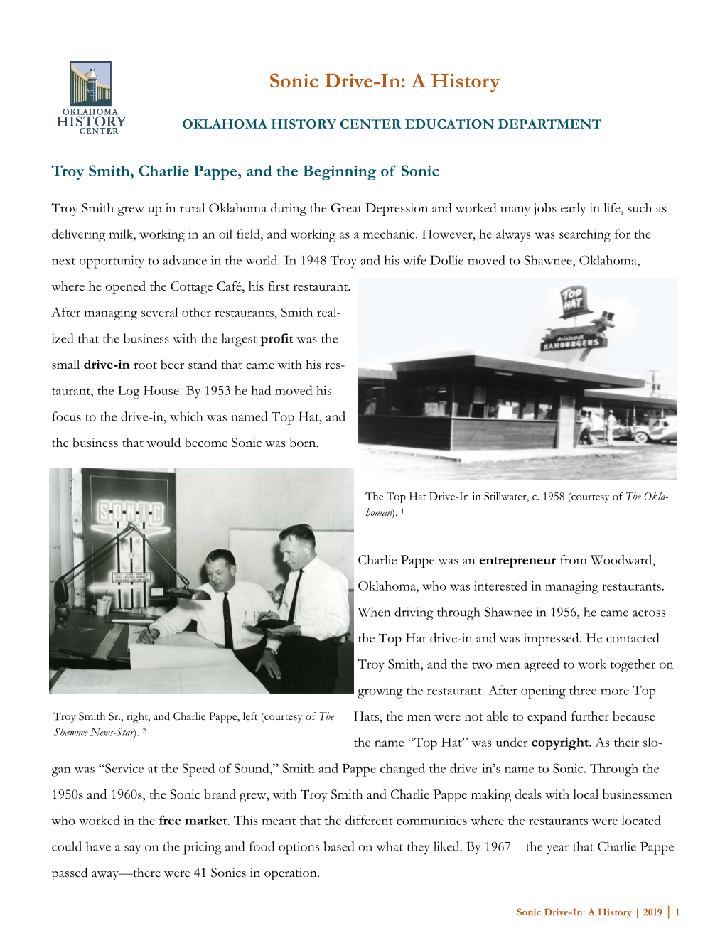 Sonic Drive-In: a History