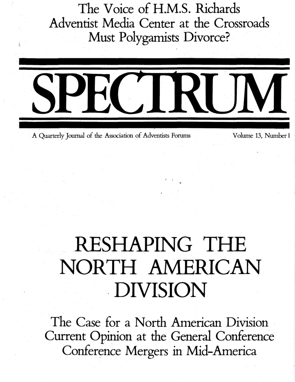 Reshaping the North American . Division