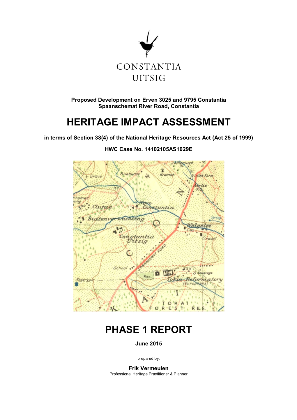 Heritage Impact Assessment Phase 1 Report