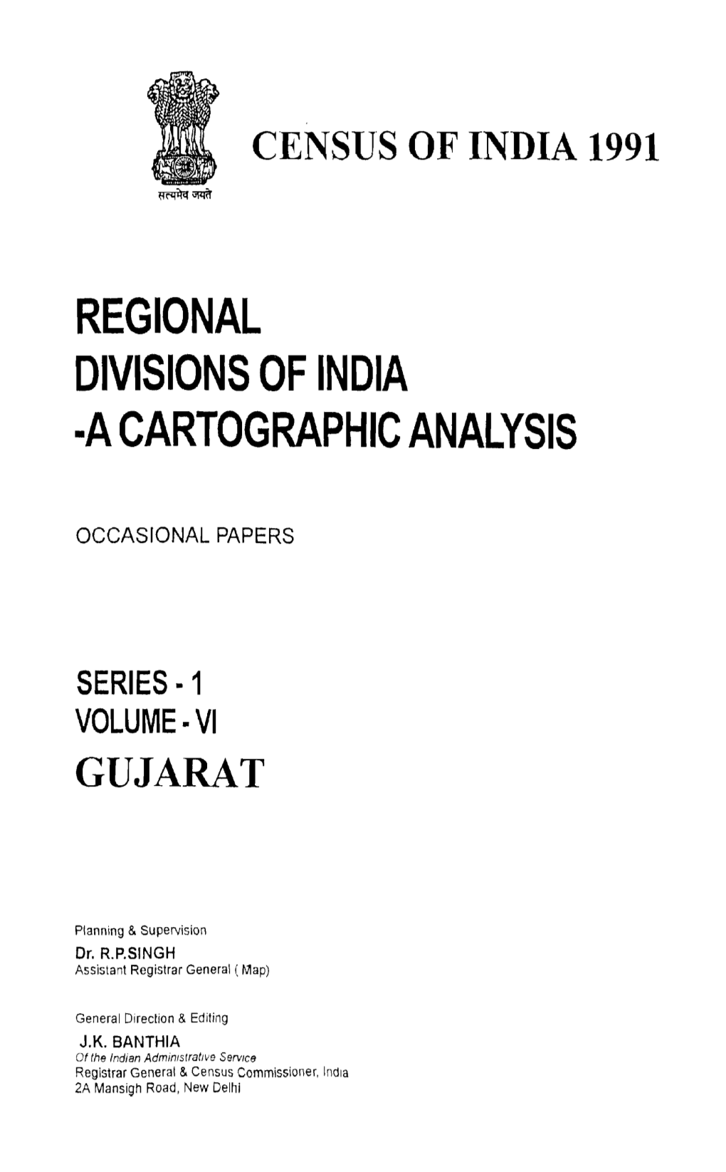 Regional Divisions of India ·A Cartographic Analysis