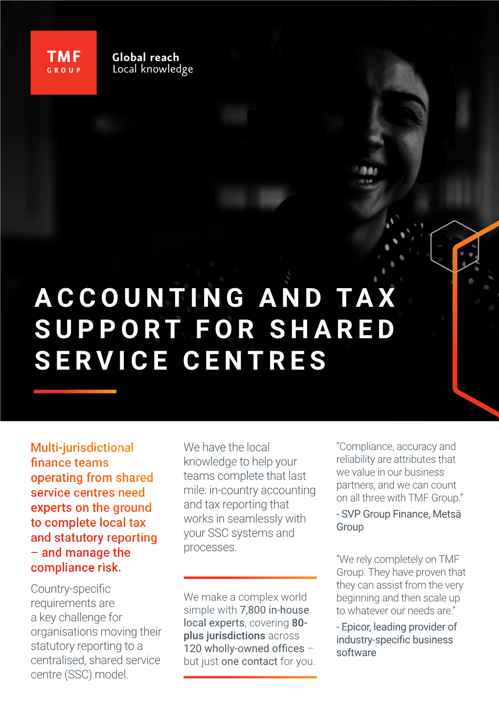 Accounting and Tax Support for Shared Service Centres