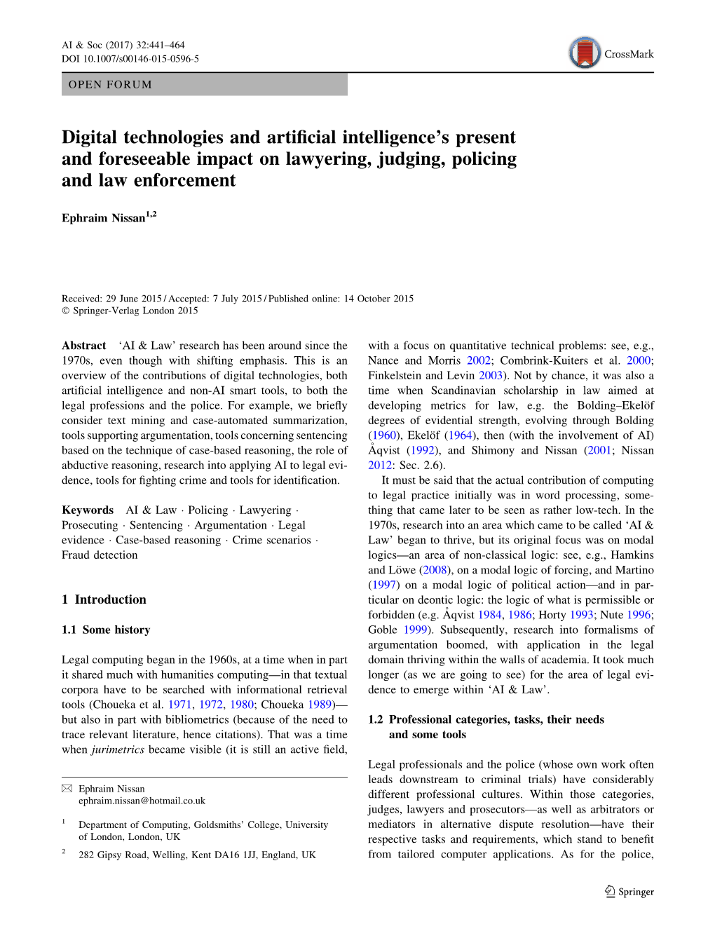 Digital Technologies and Artificial Intelligence's Present And