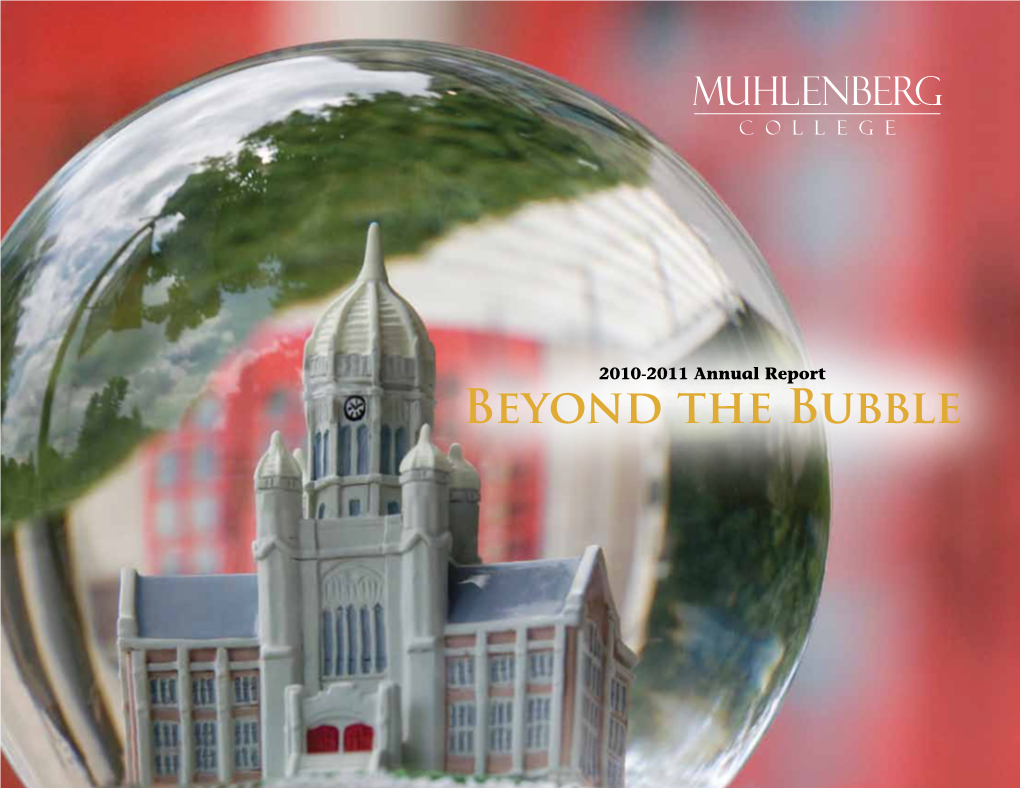 Beyond the Bubble Table of Contents Leadership Message