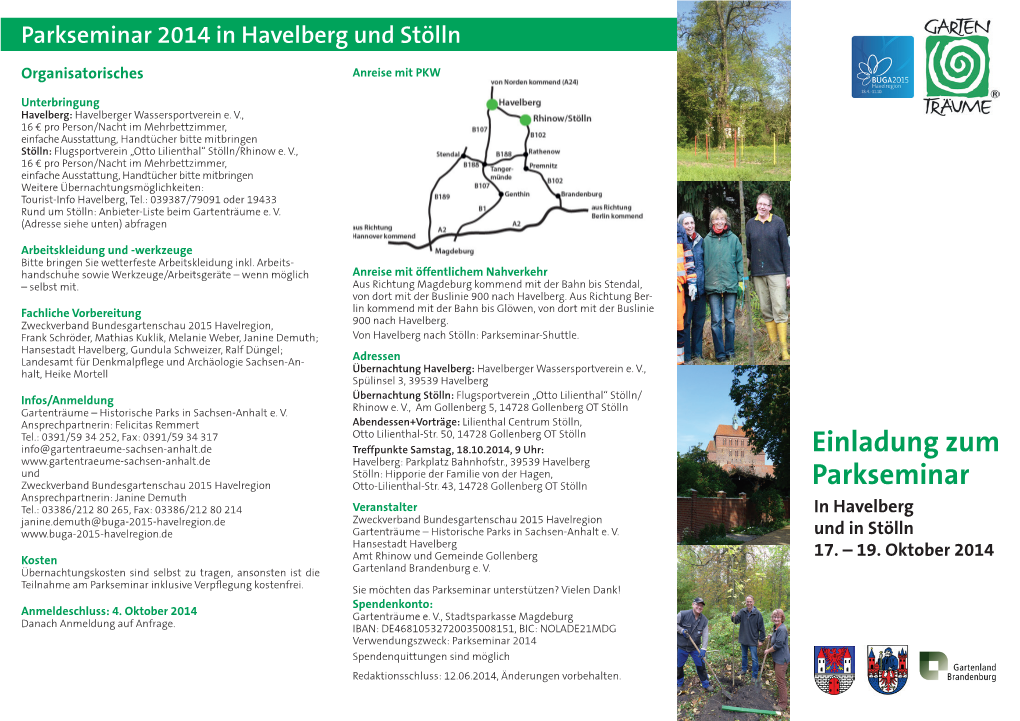 Parkseminar 2014 in Havelberg Und Stölln